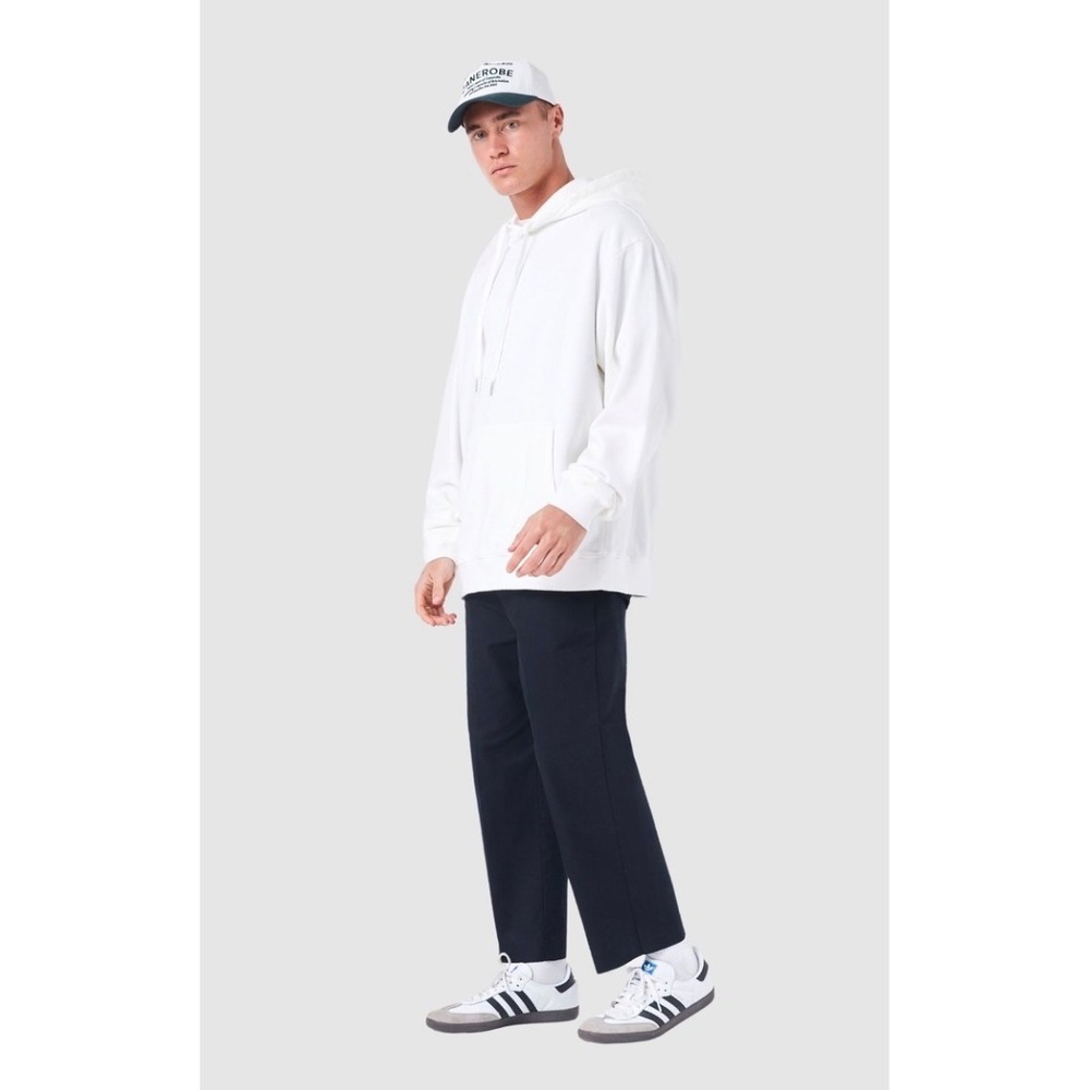 Zanerobe Men Black Cropped Chino Pants Size 32 Relaxed Straight Leg Trousers